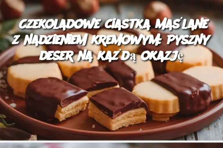 Czekoladowe ciastka maślane z nadzieniem kremowym: Pyszny deser na każdą okazję