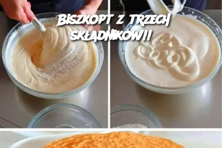 Biszkopt z trzech składników!!