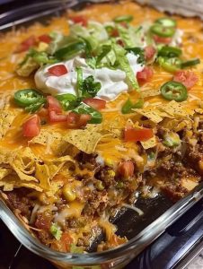 Walking Taco Casserole: Eine lustige und geschmackvolle Variante eines Klassikers