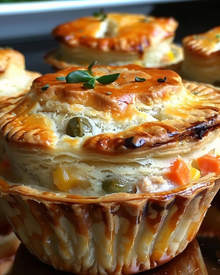 Mini Chicken Pot Pie Muffins – Der perfekte Snack für jeden Anlass