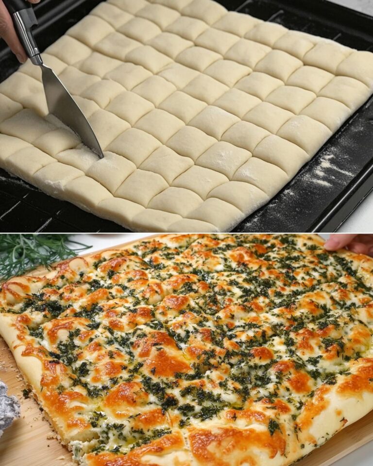 Türkische Focaccia mit Kräutern und Käse – Ein mediterraner Genuss für die Sinne