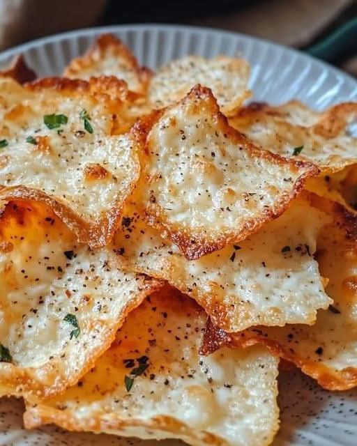 Hüttenkäse-Chips – Der gesunde Snack für zwischendurch! 🧀🍟