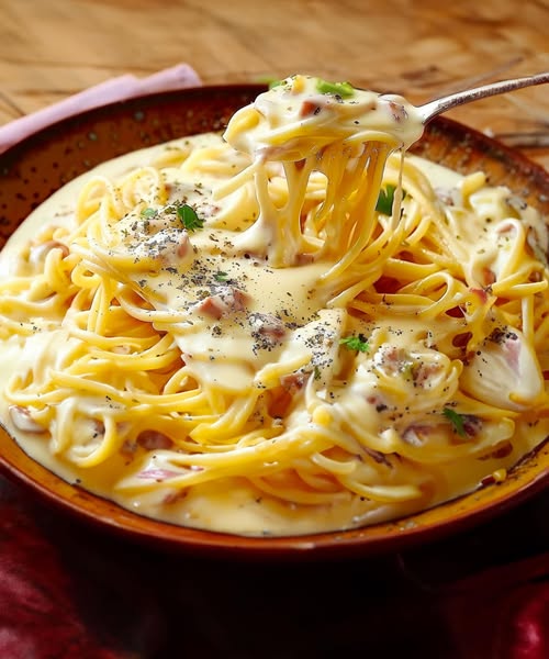 Cremige Spaghetti mit Drei Käsesorten – Ein Genuss für Käseliebhaber