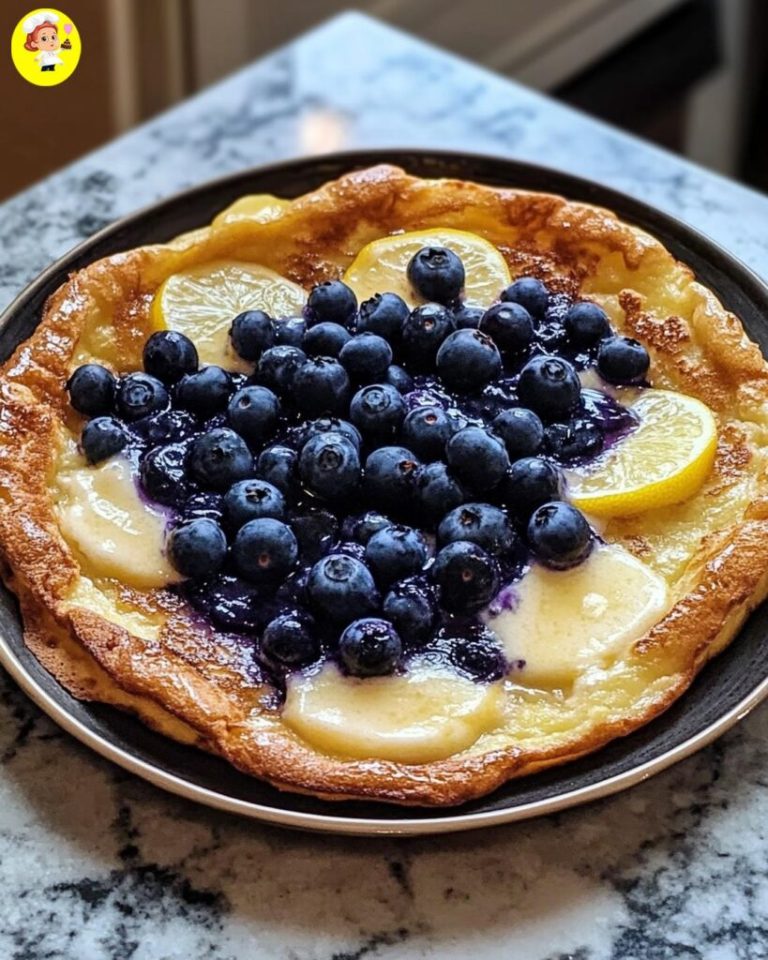 Der perfekte Dutch Baby Pancake mit Blaubeeren und Zitrone – Ein himmlisches Frühstückserlebnis