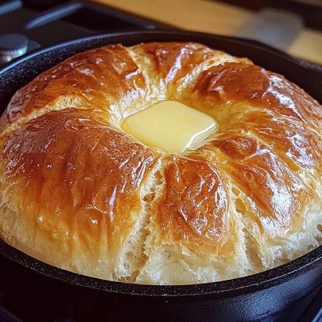 Brot aus der Herdplatte ohne Ofen – Einfach, Schnell und Köstlich! 🍞