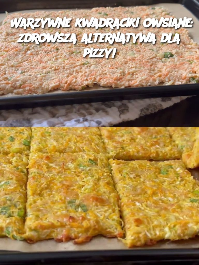 Warzywne kwadraciki owsiane: zdrowsza alternatywa dla pizzy!