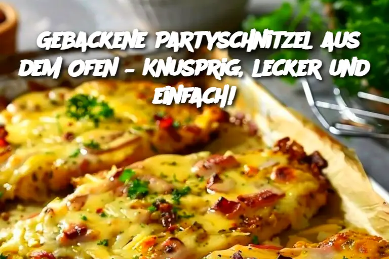 Gebackene Partyschnitzel aus dem Ofen – Knusprig, lecker und einfach!