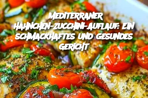 Mediterraner Hähnchen-Zucchini-Auflauf: Ein schmackhaftes und gesundes Gericht