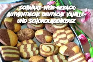 Schwarz-Weiß-Gebäck: Authentische deutsche Vanille- und Schokoladenkekse