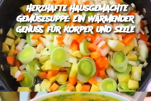 Herzhafte Hausgemachte Gemüsesuppe: Ein Wärmender Genuss für Körper und Seele