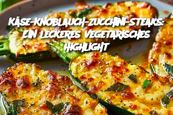 Käse-Knoblauch-Zucchini-Steaks: Ein leckeres vegetarisches Highlight