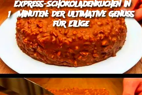 "Express-Schokoladenkuchen in 15 Minuten: Der ultimative Genuss für Eilige