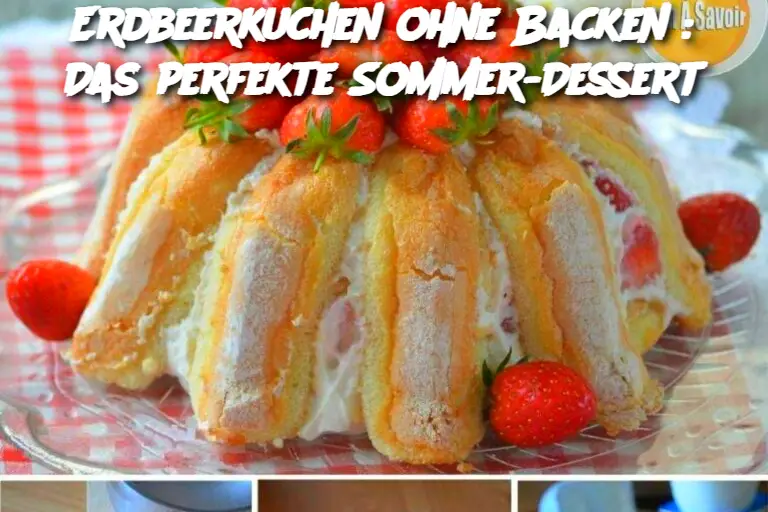 Erdbeerkuchen ohne Backen: Das perfekte Sommer-Dessert