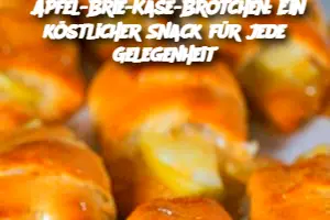 Apfel-Brie-Käse-Brötchen: Ein köstlicher Snack für jede Gelegenheit