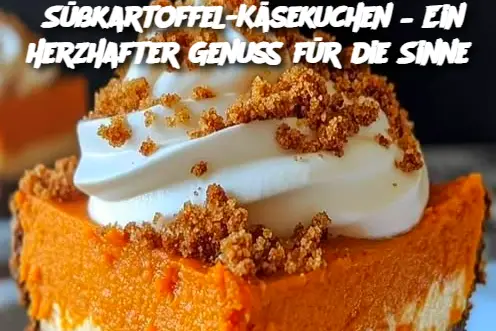 Süßkartoffel-Käsekuchen – Ein herzhafter Genuss für die Sinne