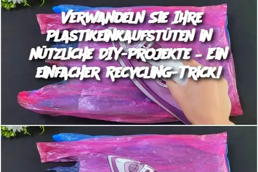 Verwandeln Sie Ihre Plastikeinkaufstüten in nützliche DIY-Projekte – Ein einfacher Recycling-Trick!