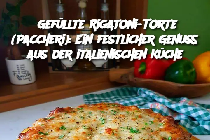 Gefüllte Rigatoni-Torte (Paccheri): Ein festlicher Genuss aus der italienischen Küche