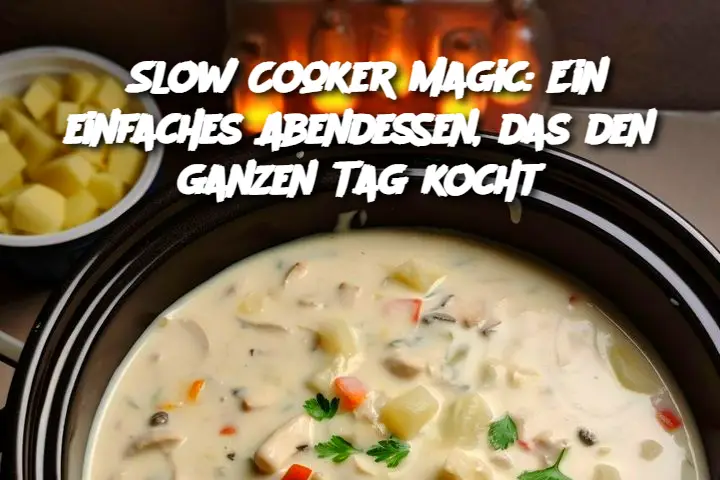 Slow Cooker Magic: Ein einfaches Abendessen, das den ganzen Tag kocht