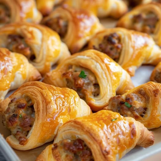 Würzige Wurst- und Frischkäse-Croissants – Ein Genuss für jeden Anlass!