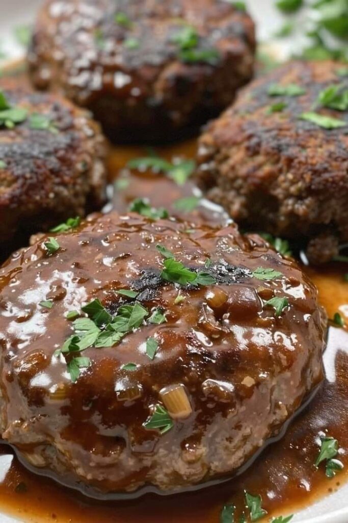 Salisbury-Steak mit Pilzsoße: Ein klassisches und herzhaftes Rezept