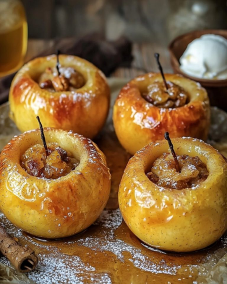 Weiche Bratäpfel mit Honig und Walnüssen 🐝🍏