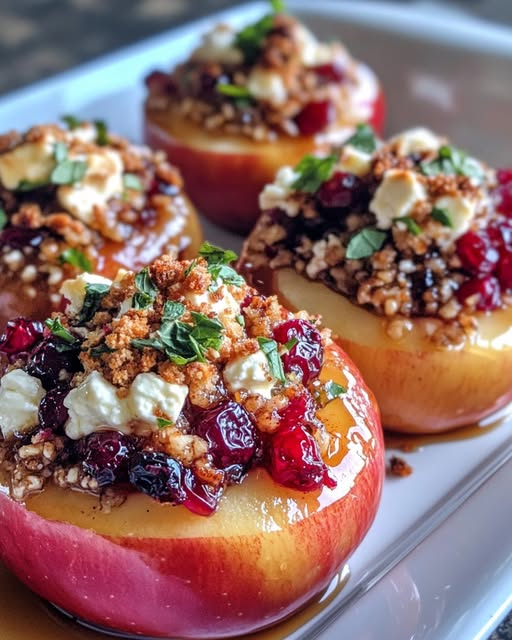 Bratäpfel mit Feta, Honig und Cranberries – Ein einzigartiges winterliches Geschmackserlebnis