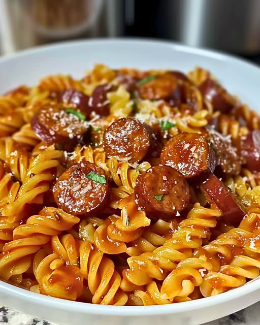 Sweet and Tangy BBQ Sausage Pasta: A Flavorful, Comforting Meal