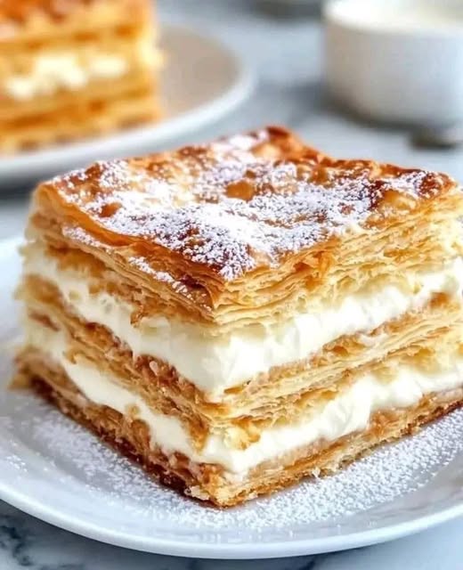 Klassisches Mille-Feuille (Napoleon): Ein geschichteter Gebäckgenuss