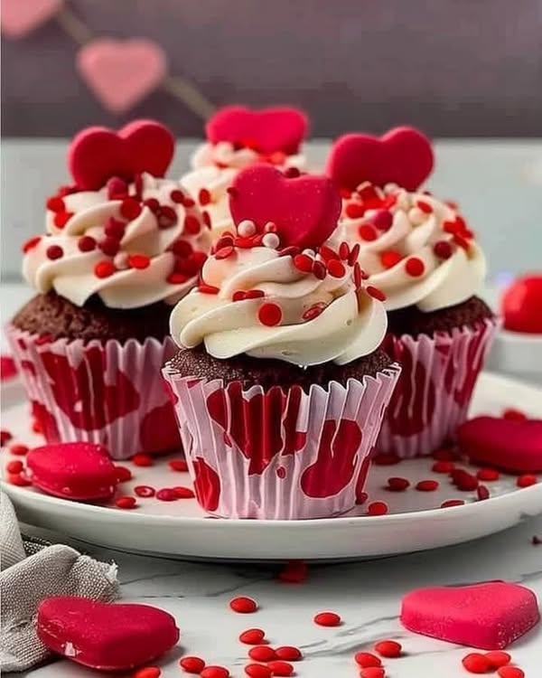 Unwiderstehliche Cupcakes zum Valentinstag 💘🧁: Süße Liebesbote für den perfekten Tag