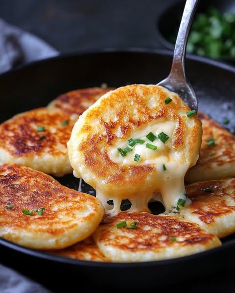 Koreanischer Käsepfannkuchen: Ein knuspriger Genuss mit cremigem Käse!