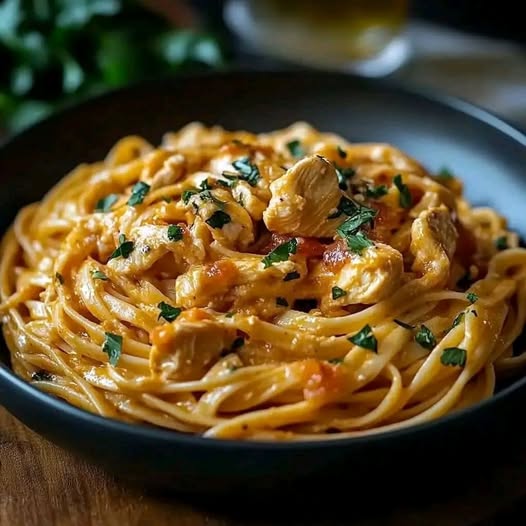 Cowboy-Butter-Hühnchen-Linguine: Ein würziges Pasta-Abenteuer