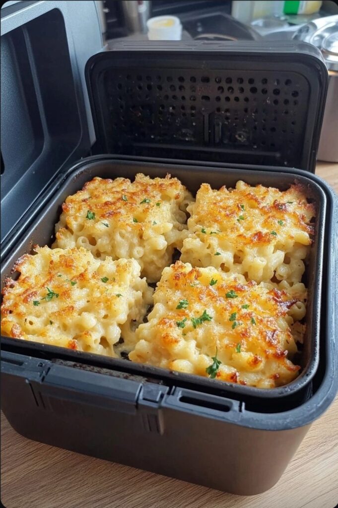 Ich hätte nie gedacht, dass Mac & Cheese noch besser werden könnte – bis ich es in der Heißluftfritteuse probiert habe!