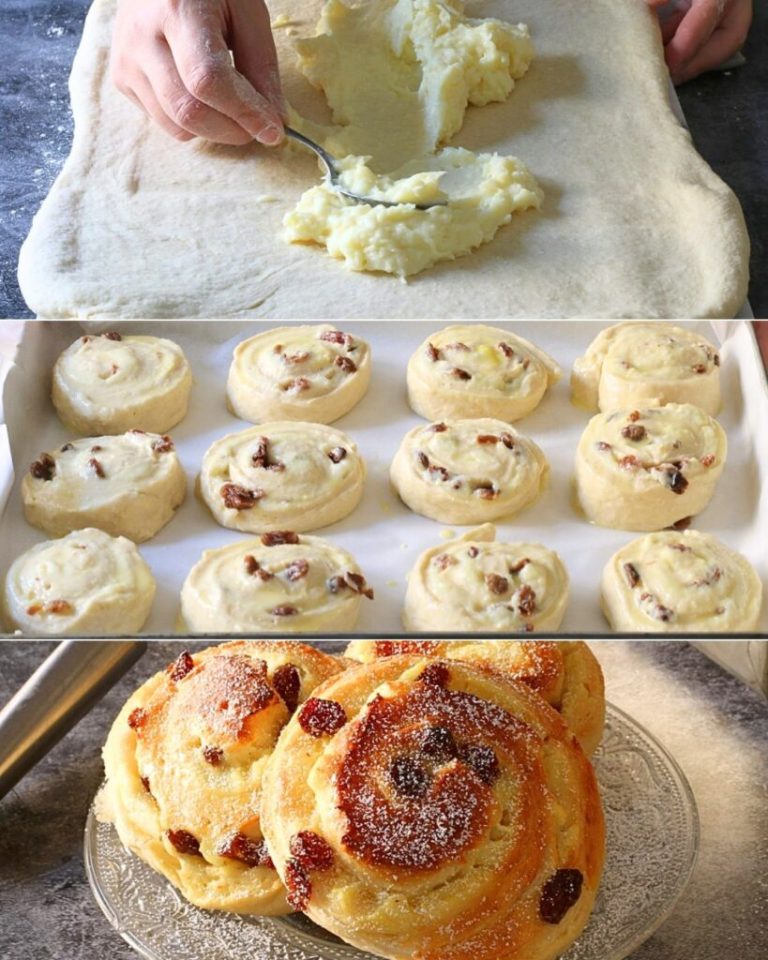 Dänische Brötchen: Das Rezept für leckere Brioches mit Sahne und Rosine